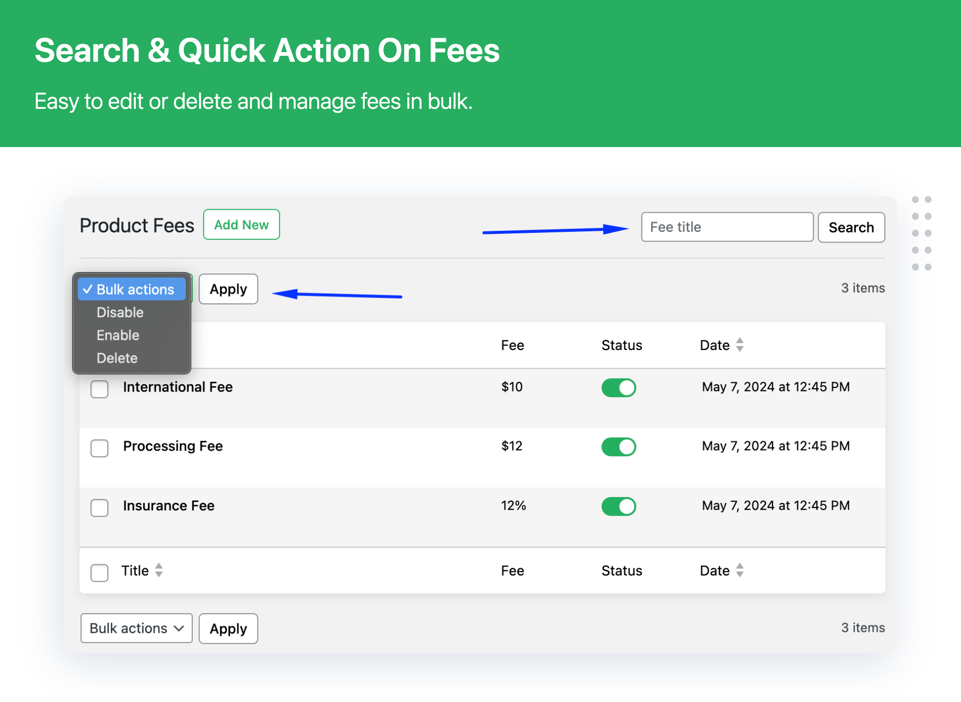 Extra Fees Plugin for WooCommerce