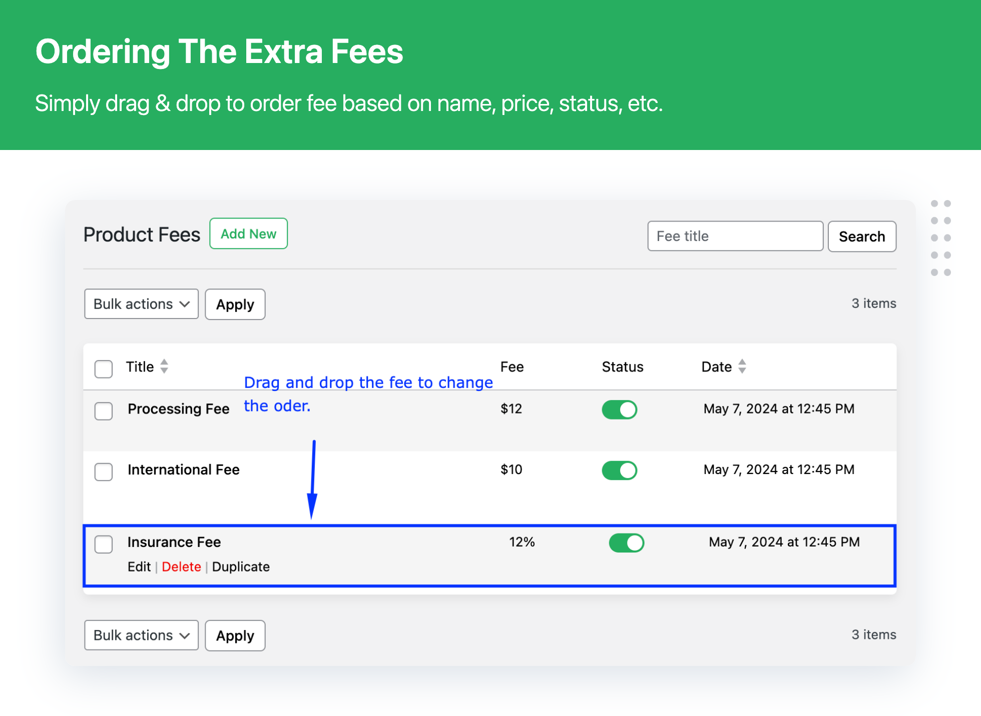 Extra Fees for WooCommerce