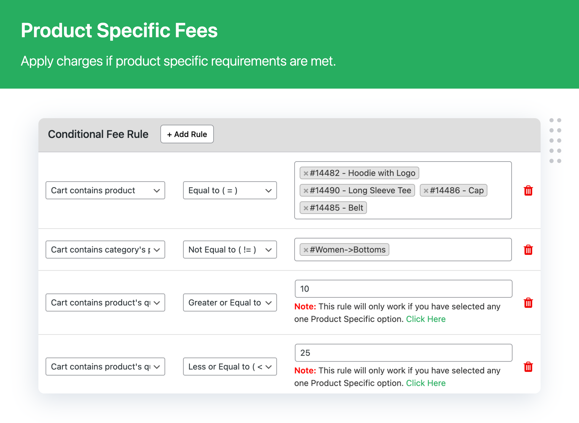 Extra Fees for WooCommerce