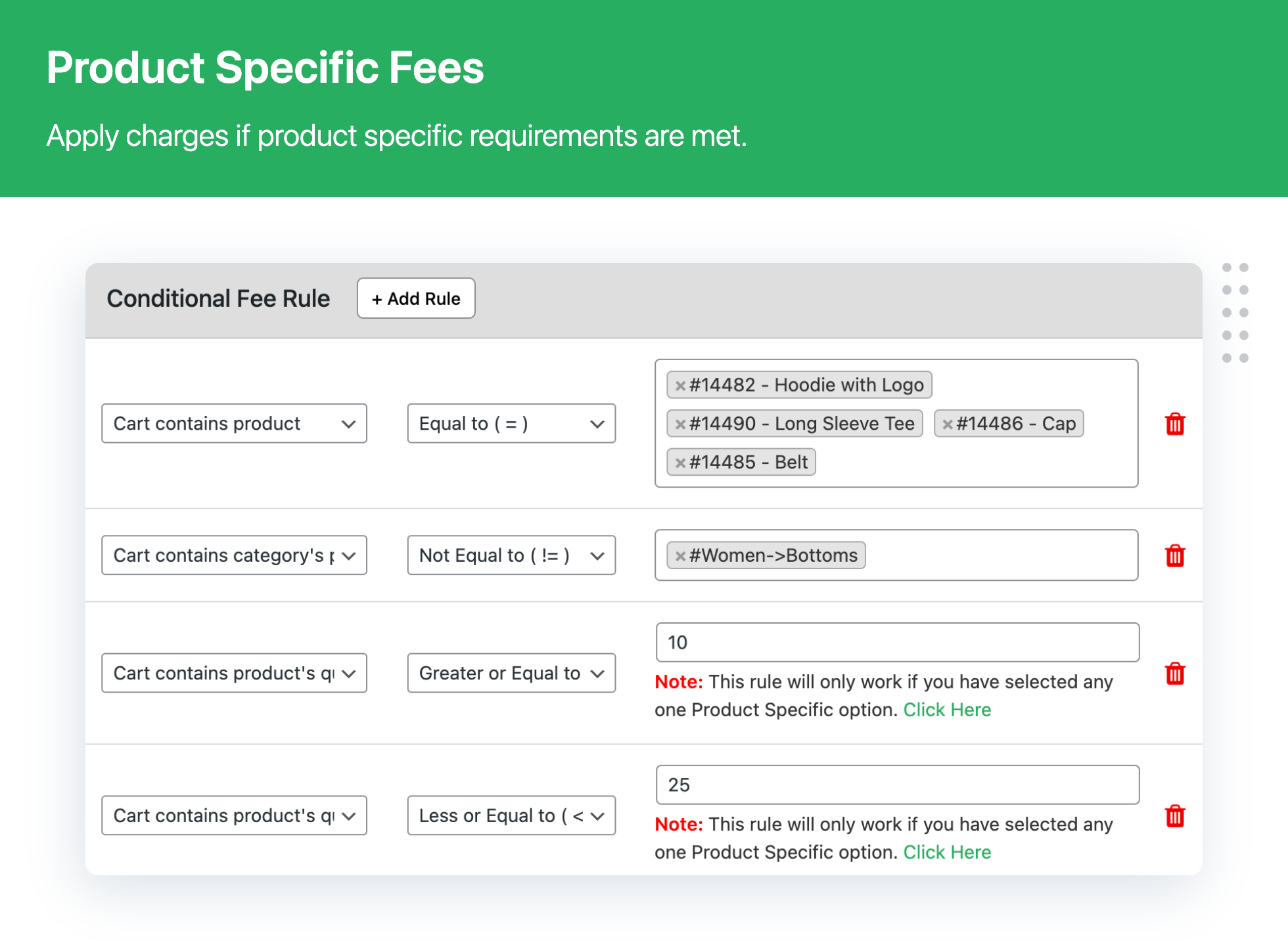 Extra Fees Plugin for WooCommerce