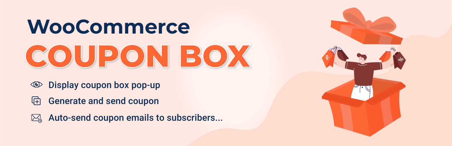 WordPress 外掛 Coupon Box for WooCommerce 的封面圖片。