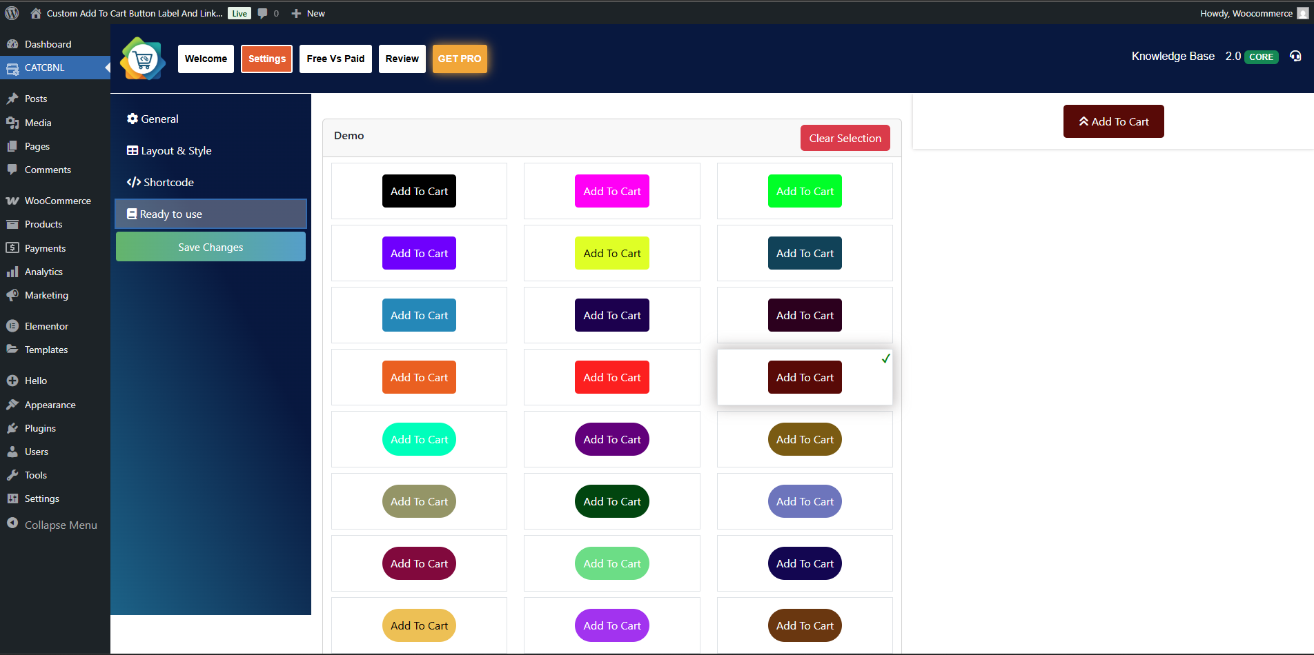 Ready to use Buttons