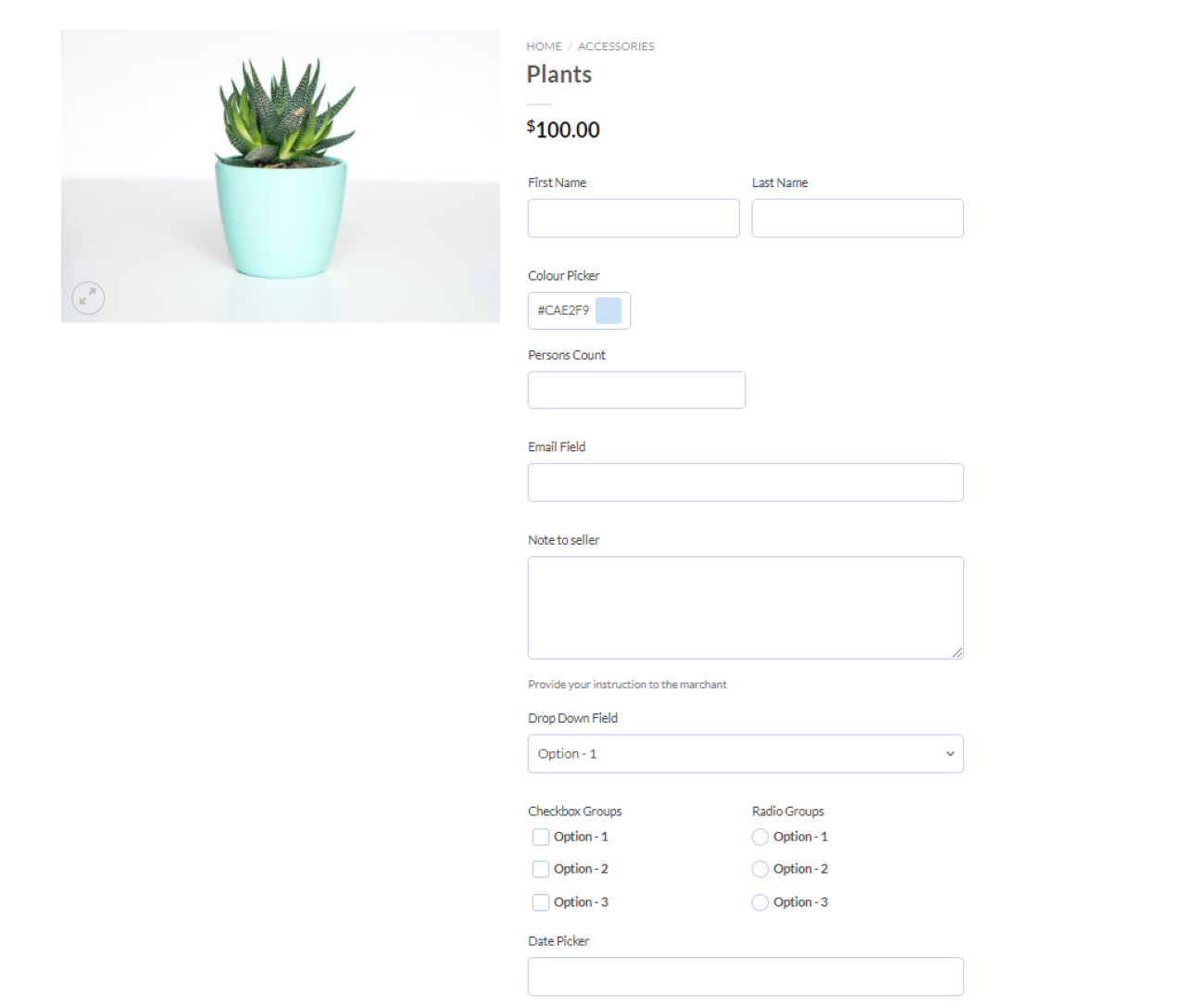 Product Addons for Woocommerce &#8211; Product Options with Custom Fields