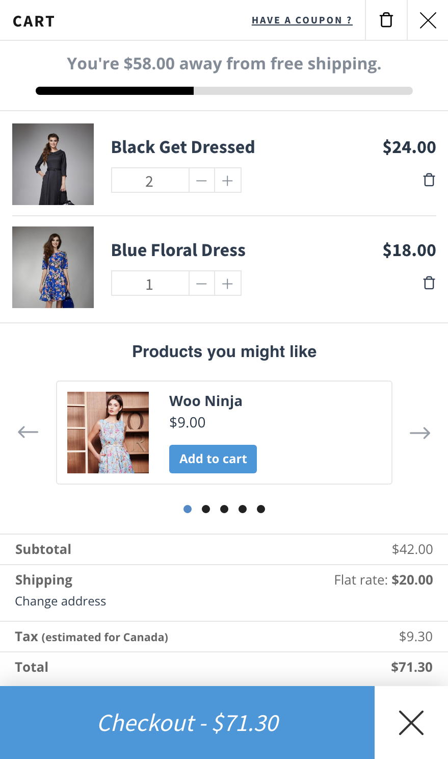 XT Floating Cart for WooCommerce