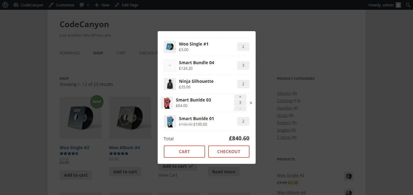 WPC Fly Cart for WooCommerce