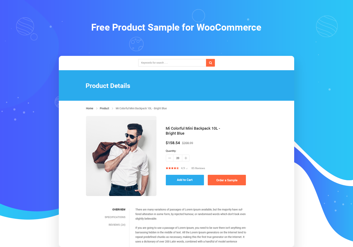 Free Product Sample for WooCommerce