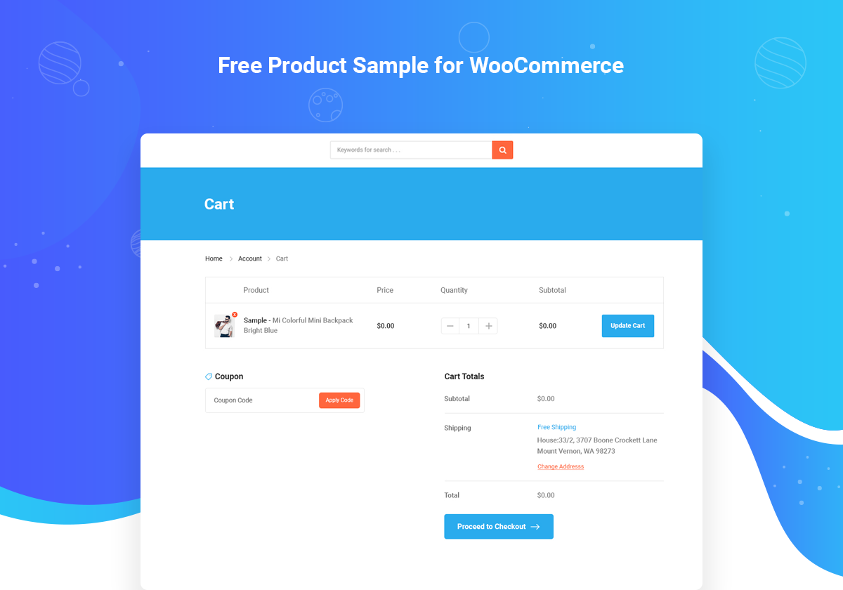 Free Product Sample for WooCommerce