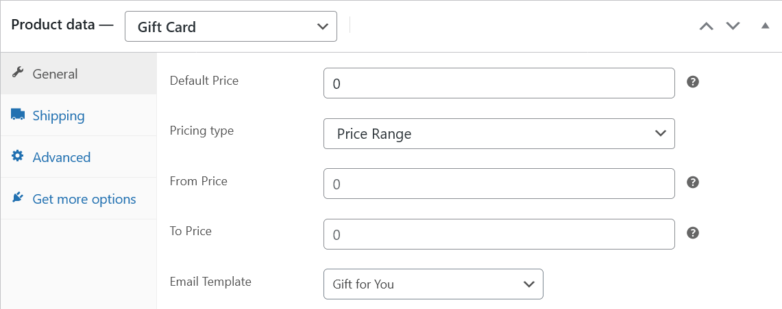 <strong>Price Range</strong> -This setting allows the customer to feed in the amount within the provided price range.