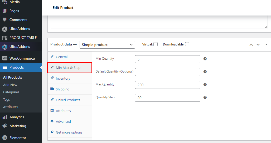 Min Max Control – Min Max Quantity & Step Control for WooCommerce