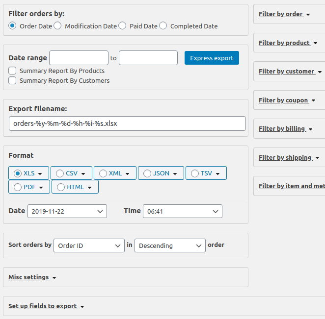 Advanced Order Export For WooCommerce