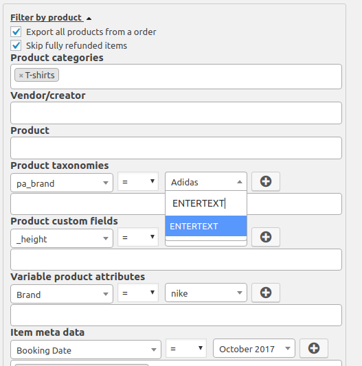 Filter orders by many parameters, not only by order date or status.