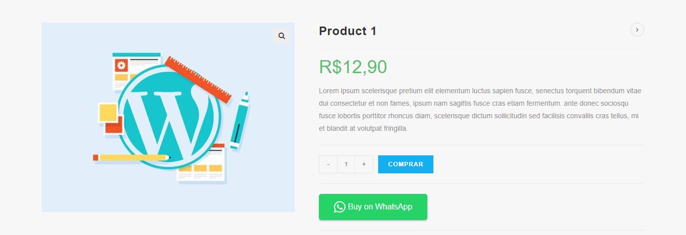 <p>Button in Woocommerce Product Page</p>