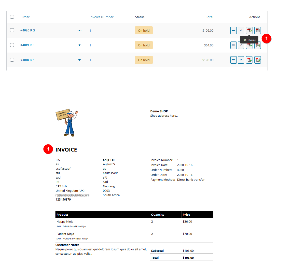 Compatibility with WooCommerce PDF Invoices &amp; Packing Slips &gt; PDF Invoice