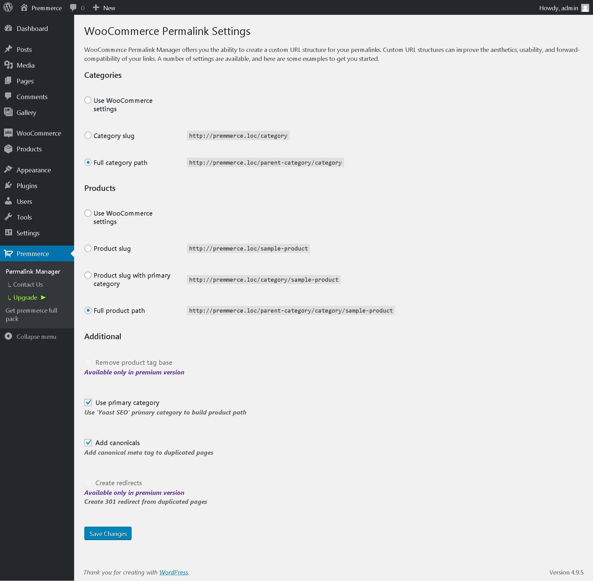 Premmerce Permalink Manager for WooCommerce