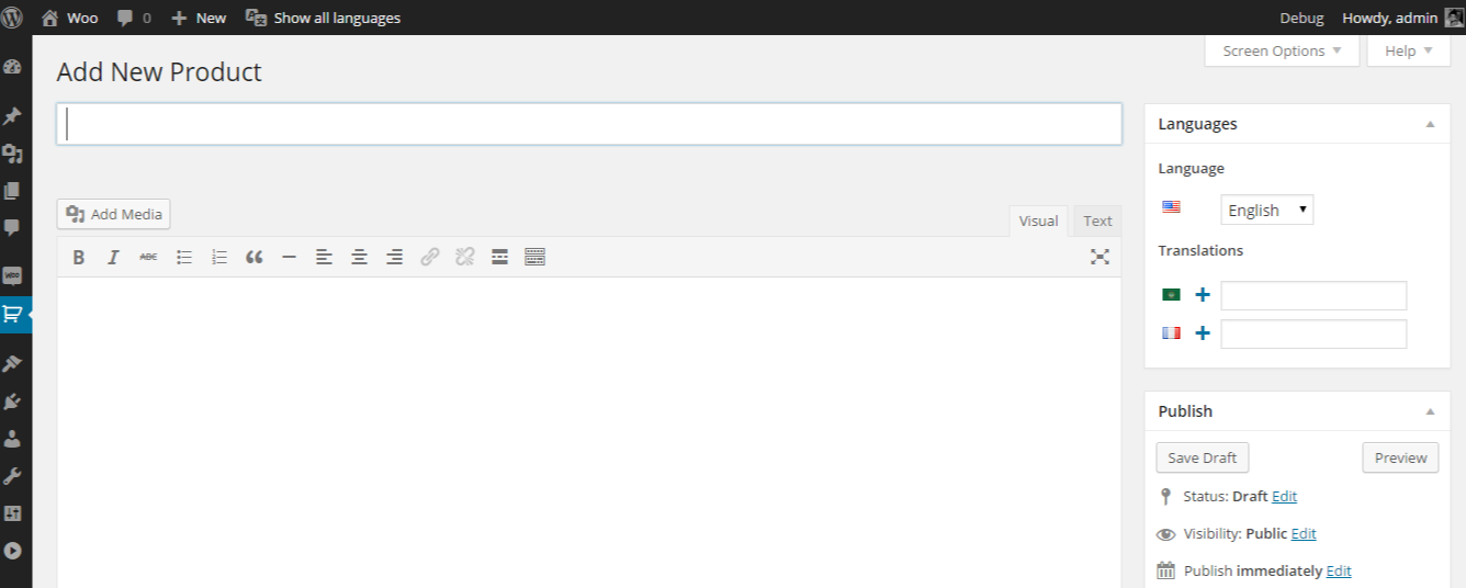 Add and translate products from the same interface you love