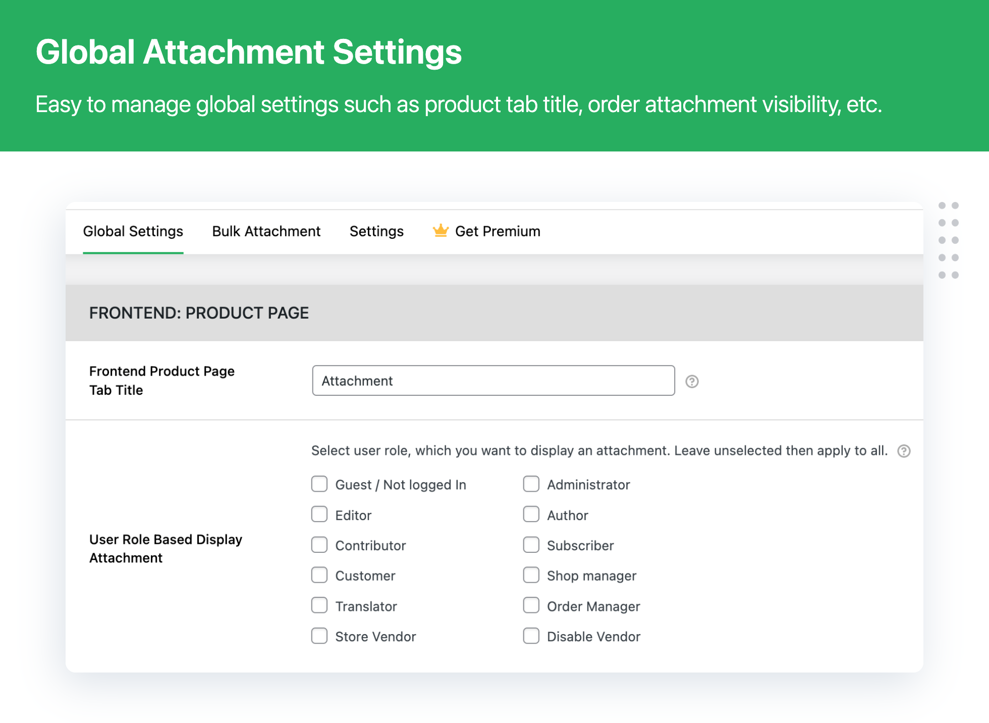 Product Attachment for WooCommerce
