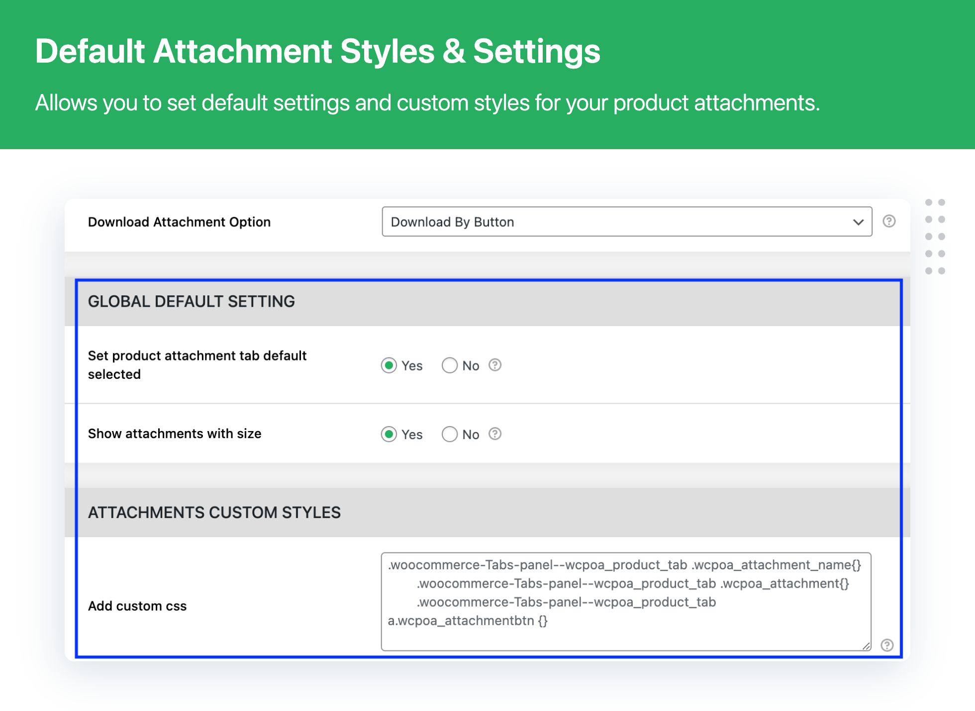 Product Attachment for WooCommerce