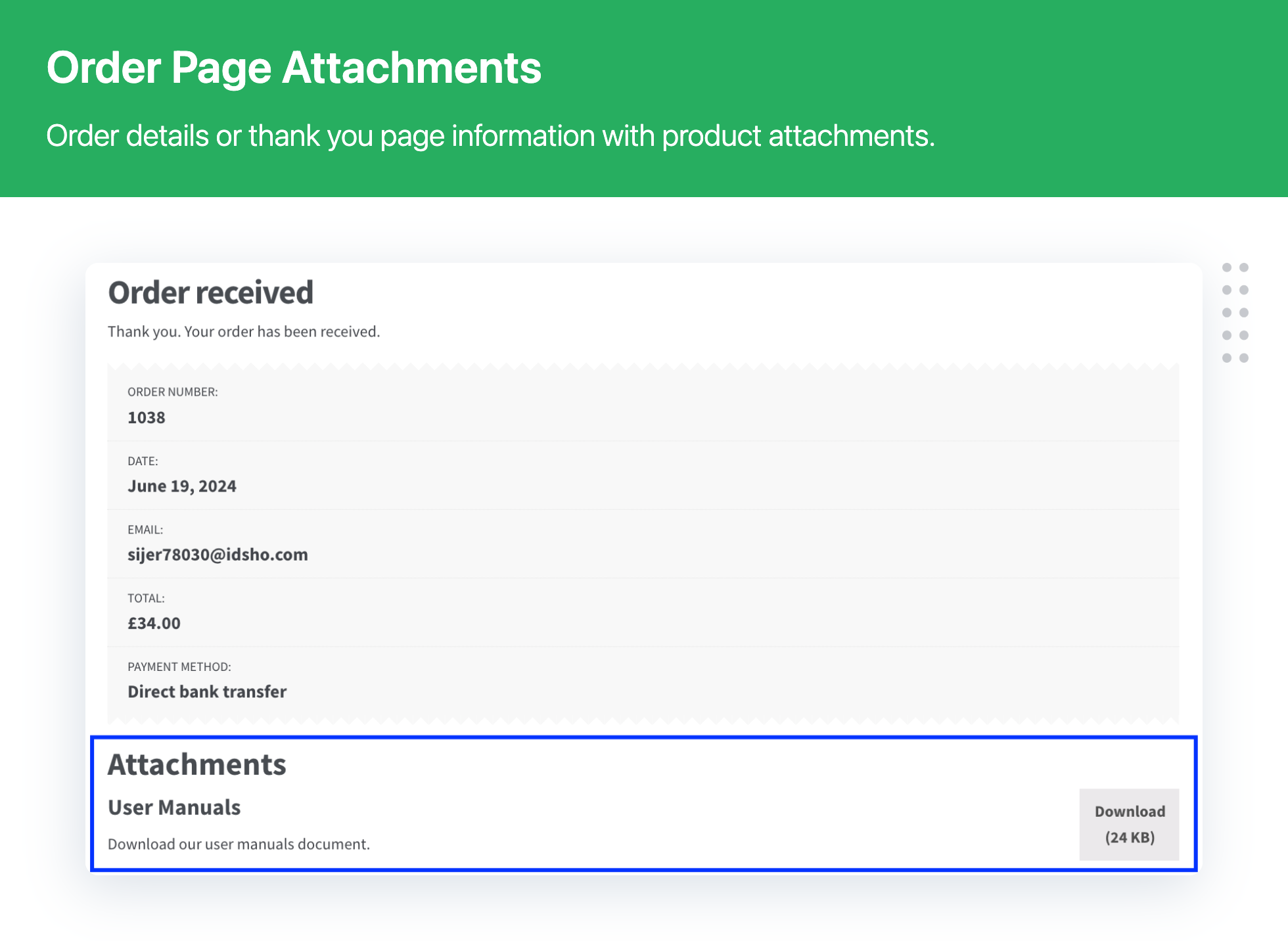 Product Attachment for WooCommerce