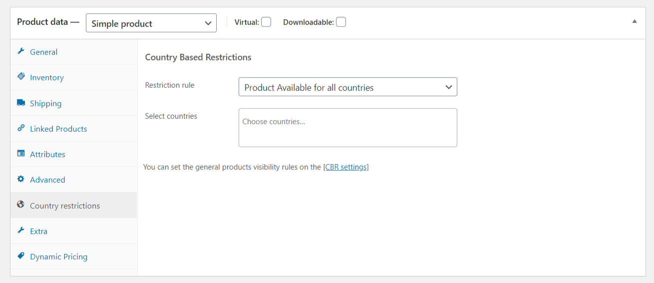 Country Based Restrictions for WooCommerce