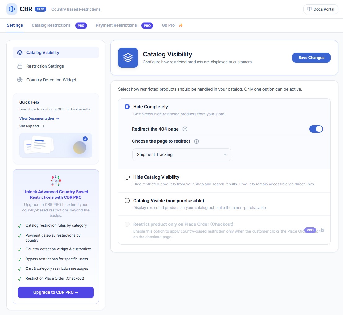Country Based Restrictions for WooCommerce