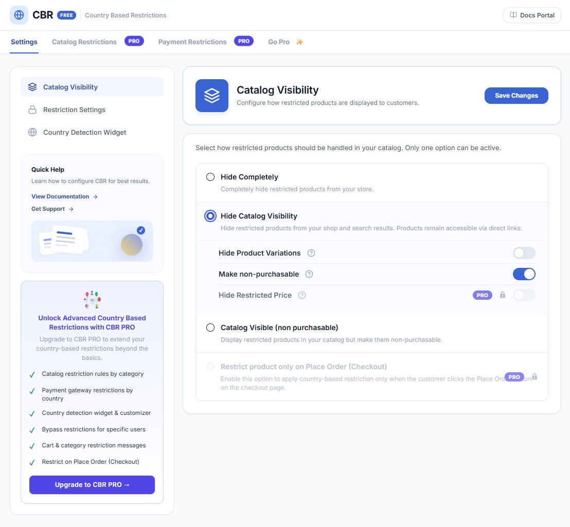 Country Based Restrictions for WooCommerce