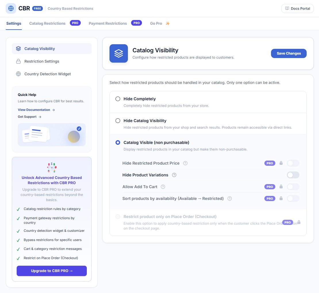 Country Based Restrictions for WooCommerce