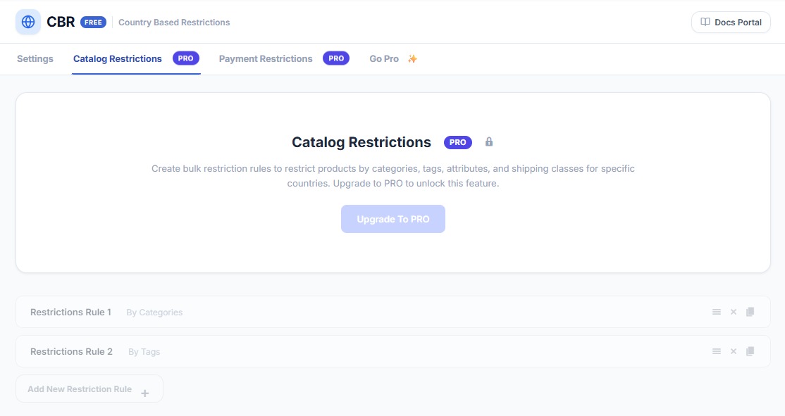Country Based Restrictions for WooCommerce
