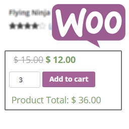 Logo Project WooCommerce Product Price x Quantity Preview