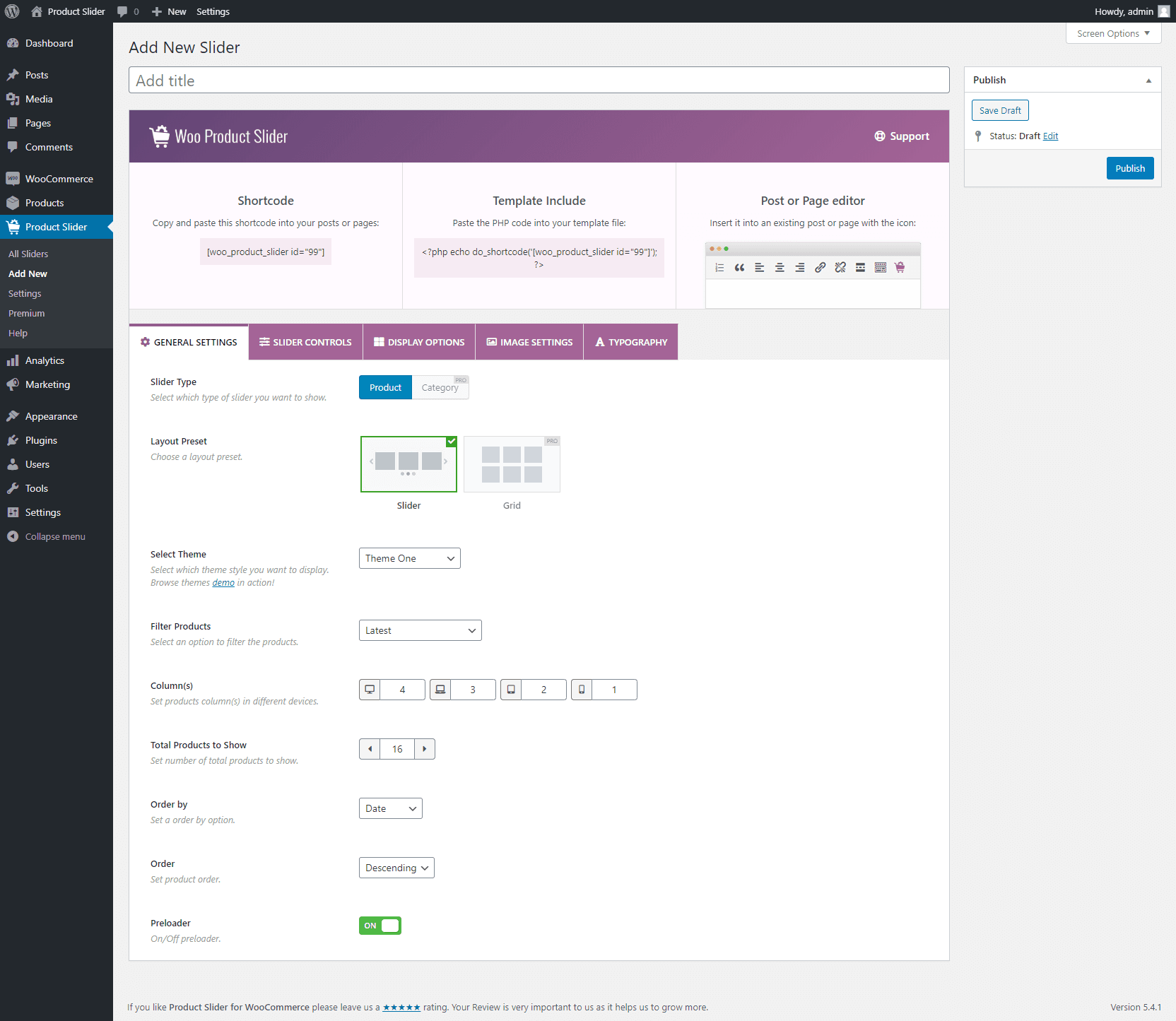 General Settings