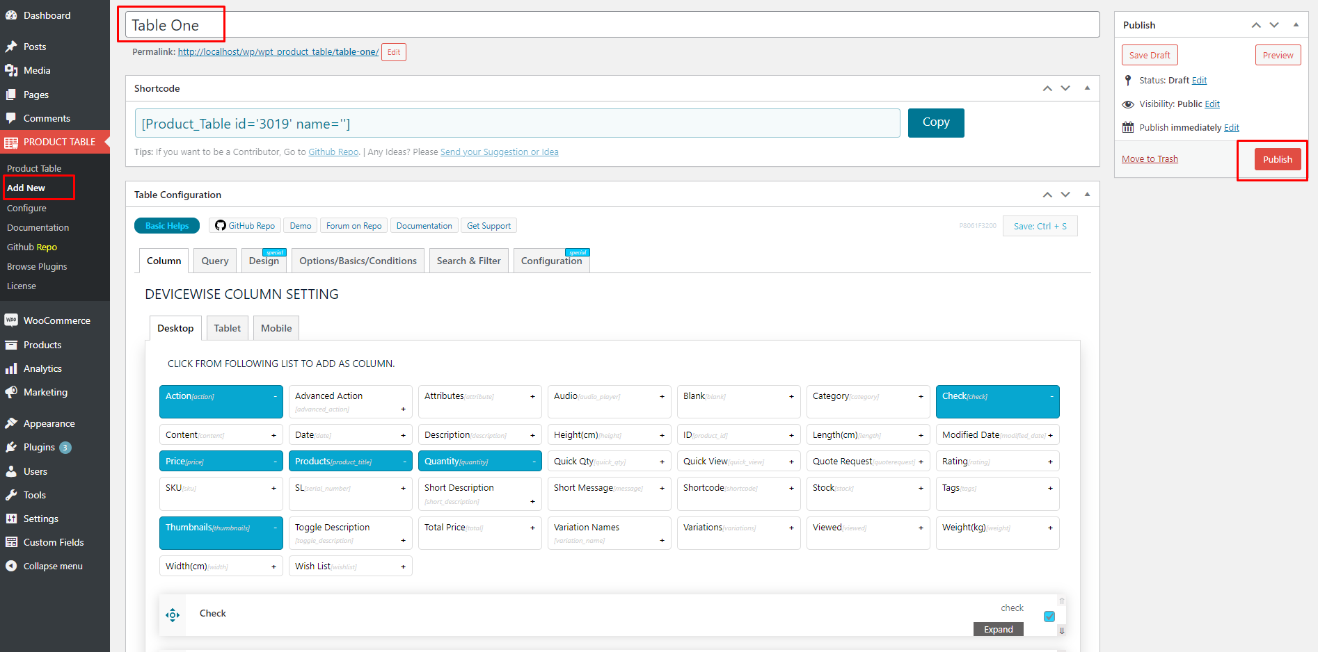 Product Table for WooCommerce by CodeAstrology (wooproducttable.com)