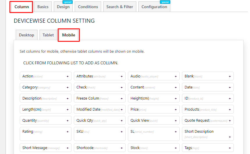 WooCommerce Product Table with top mini cart