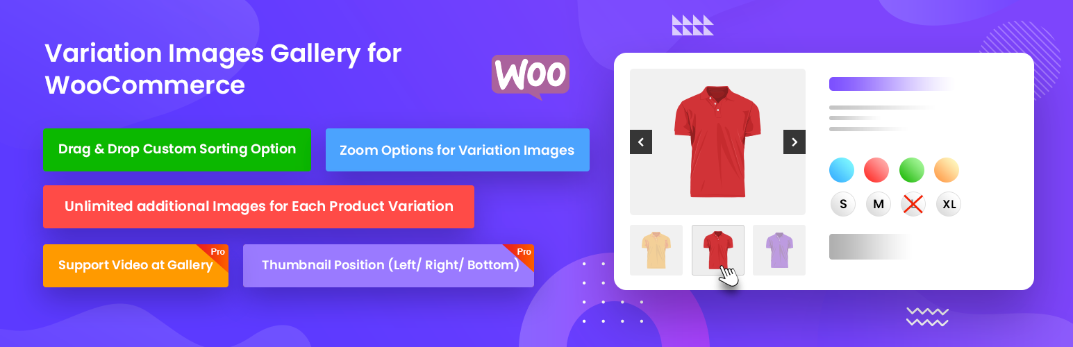 Product image for Variation Images Gallery for WooCommerce.