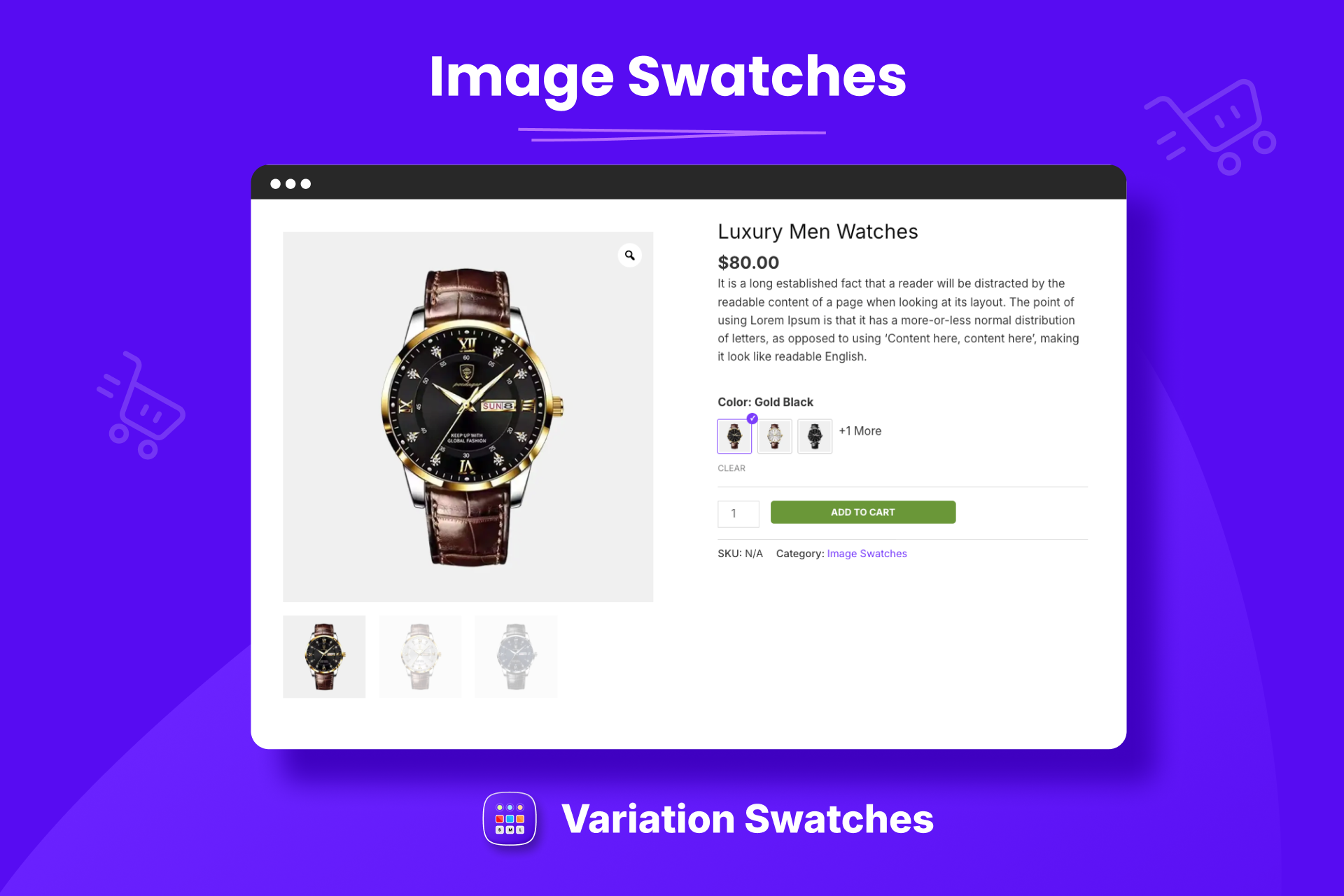 Image swatches With Checkmark