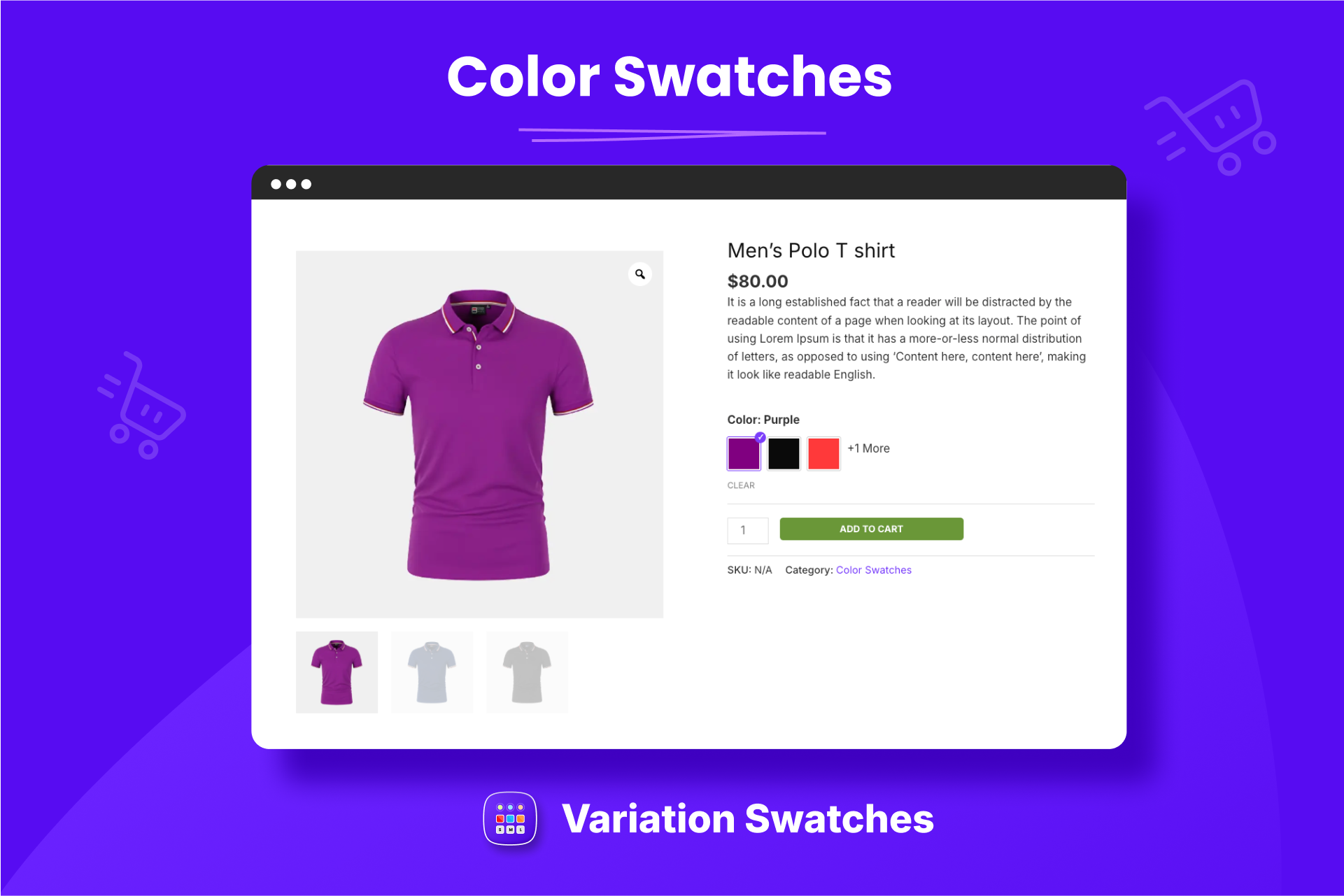 Color swatches