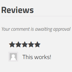 Manually Approved Reviews for WooCommerce Icon