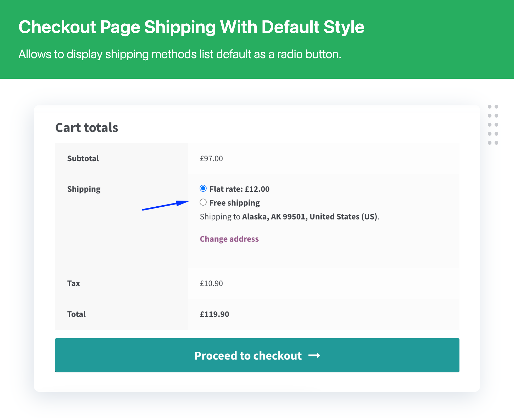 Shipping Method Display Style for WooCommerce