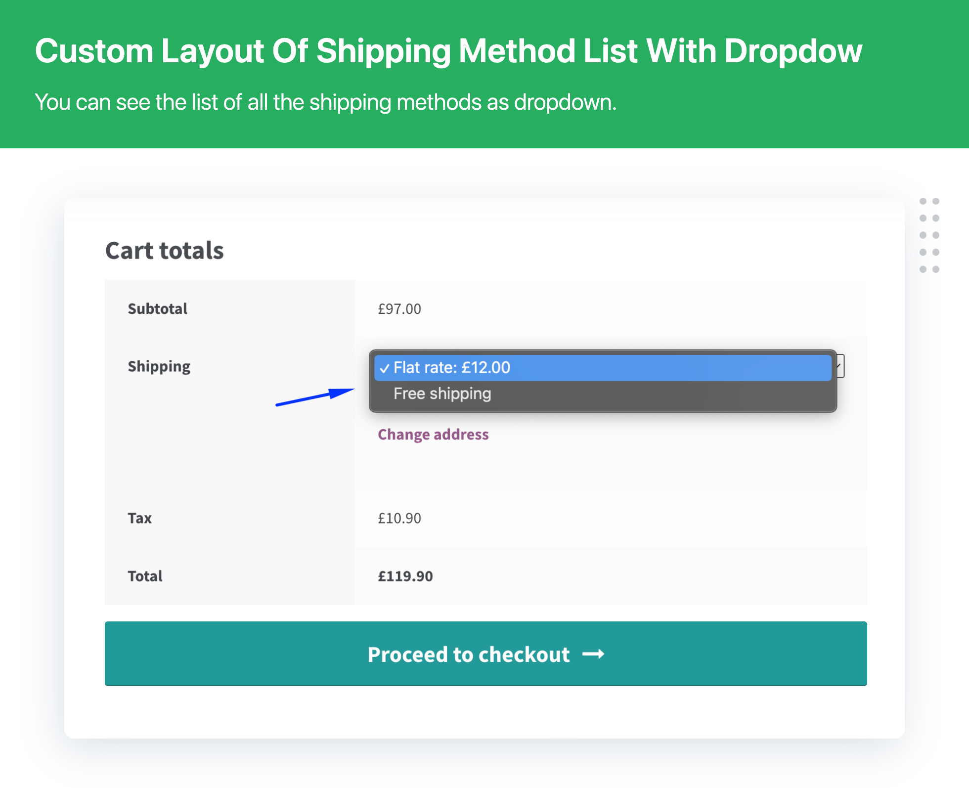 Shipping Method Display Style for WooCommerce