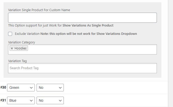 Show Variations as Single Products Woocommerce