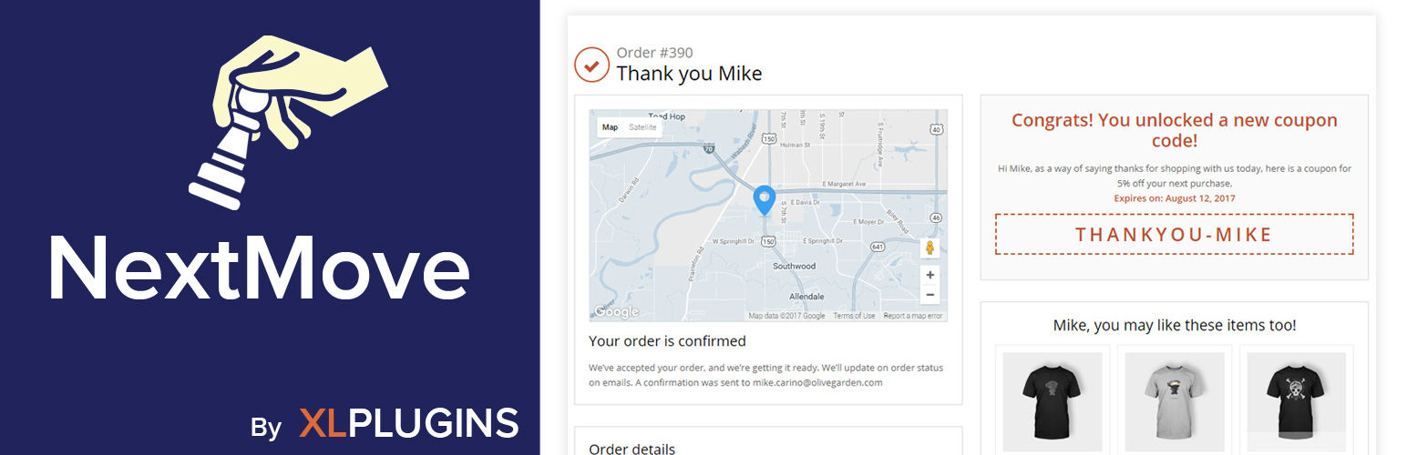NextMove Lite – Thank You Page for WooCommerce