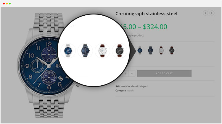 Variation Image Swatch Preview