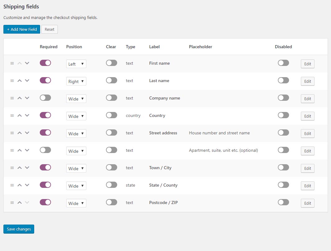 <p>Customize or add additional fields to your checkout shipping fields.</p>