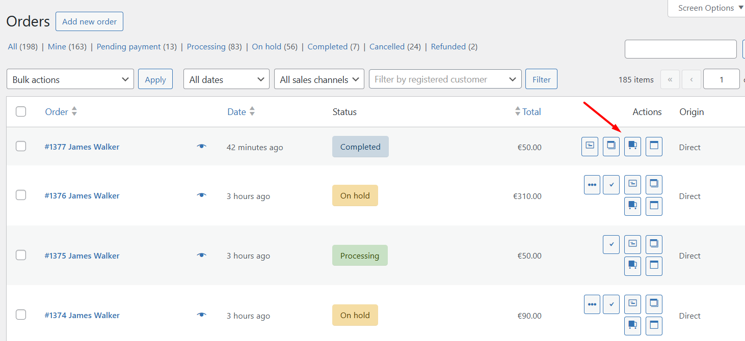 Templates – list of all five document types with enable/disable toggles