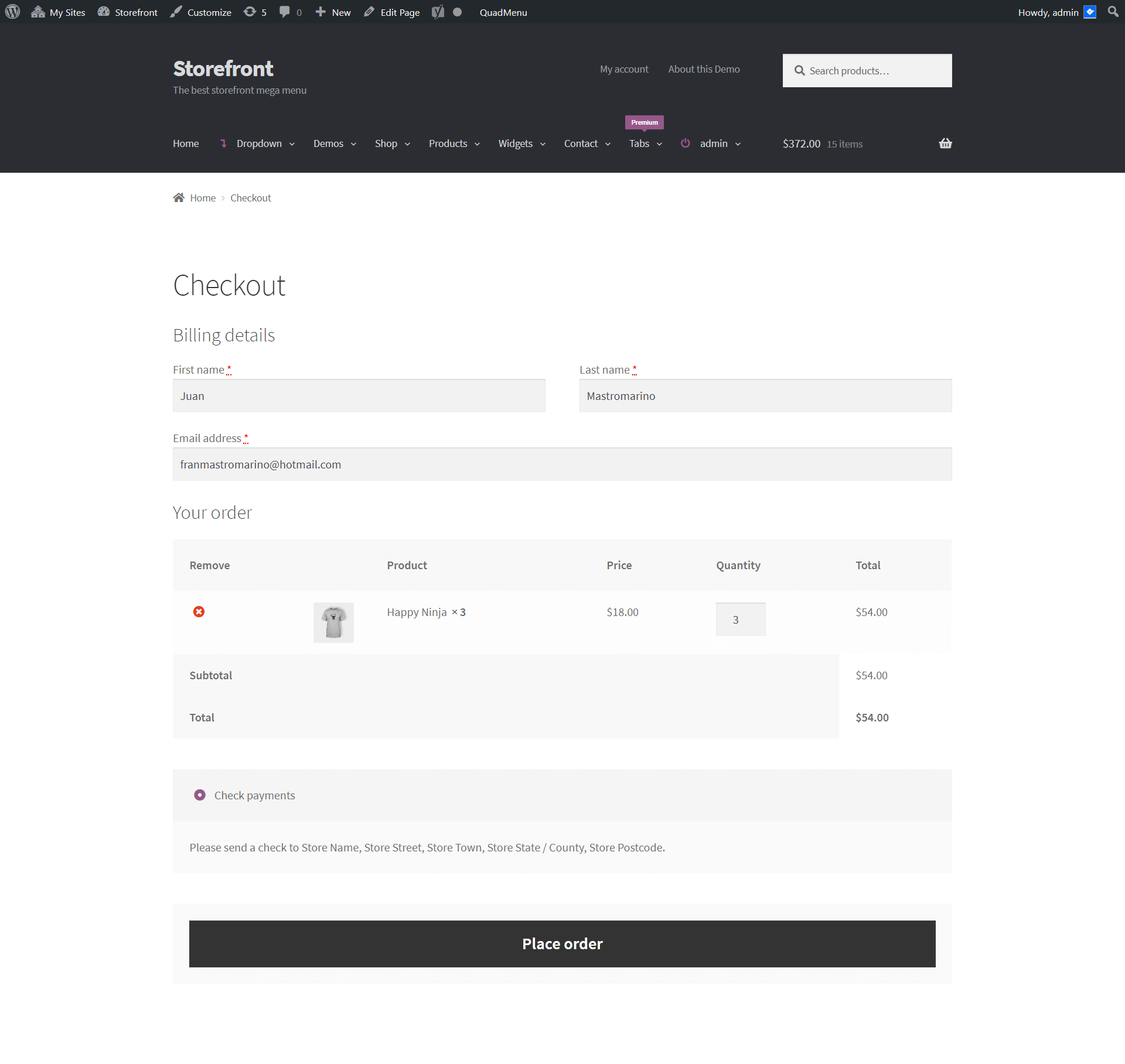 Setting up Direct Checkout in Woocommerce website 