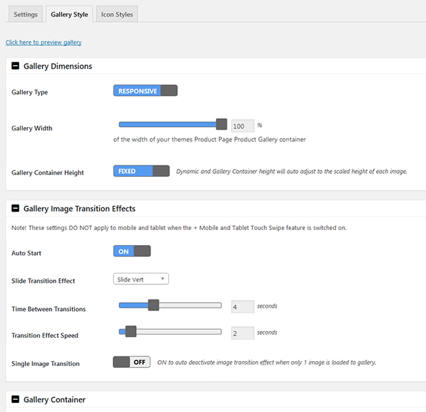 In plugin style and layout options - no coding required