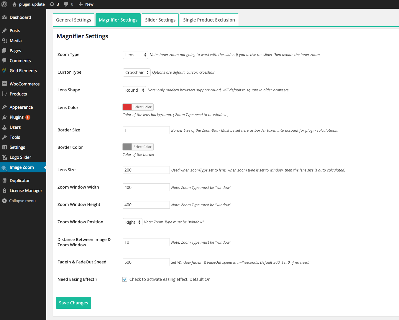 Magnifier Settings ( PRO version Only ).