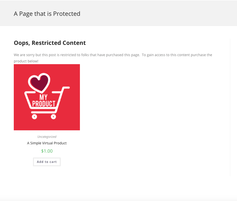 Protected Page