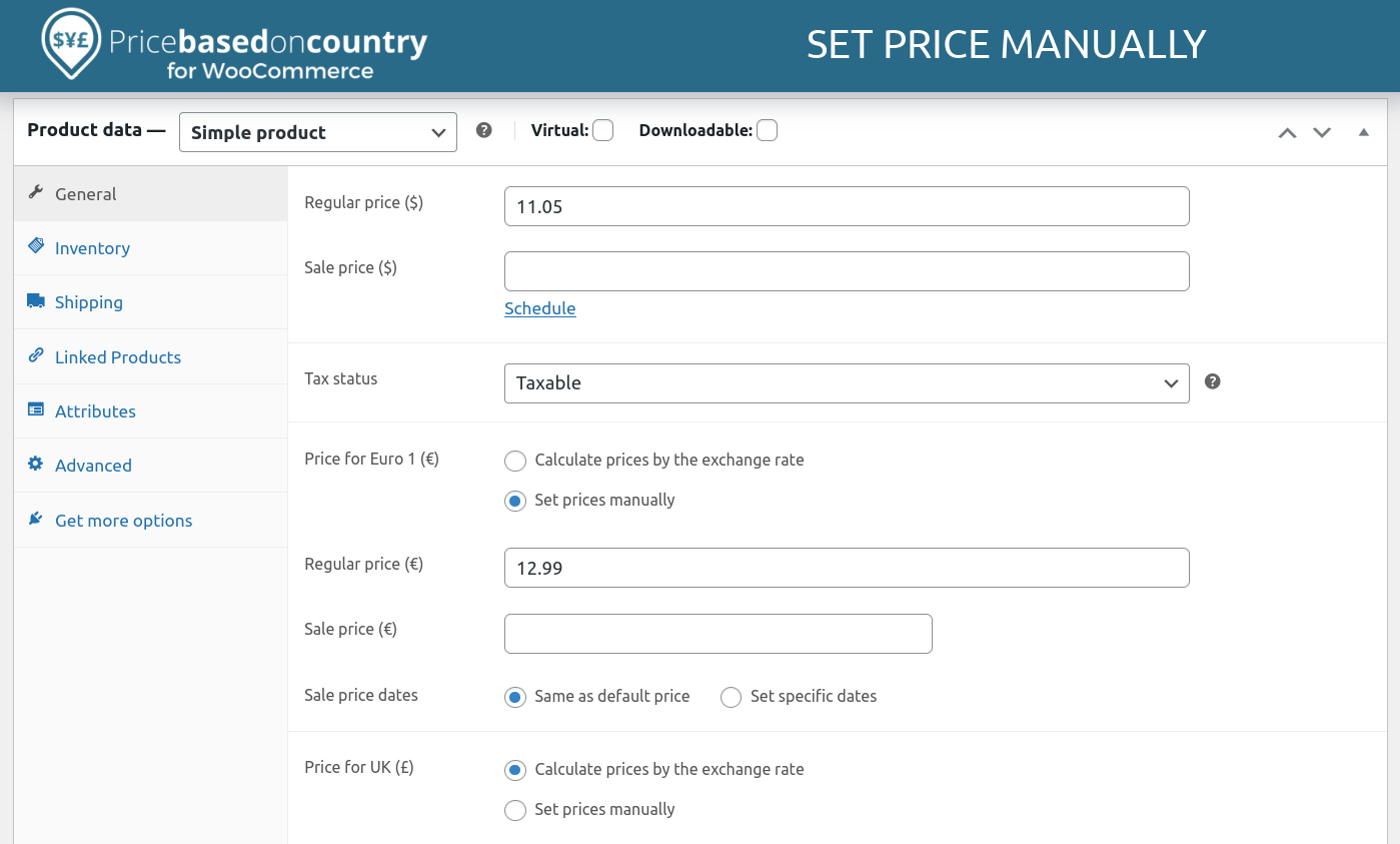 Price Based on Country for WooCommerce – WordPress plugin