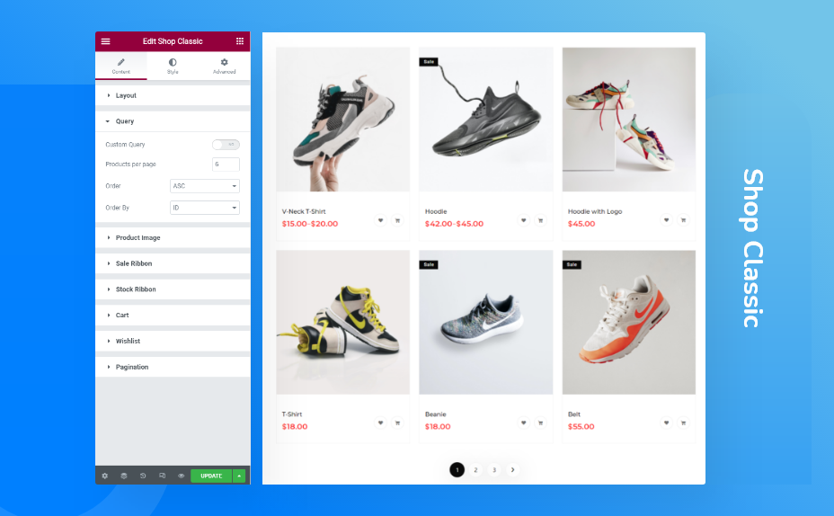 Shop widget