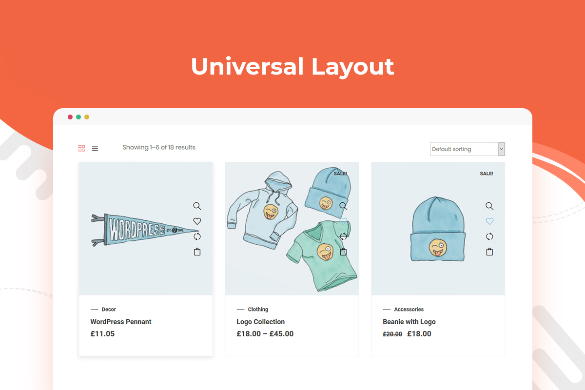 Universal Product Layout