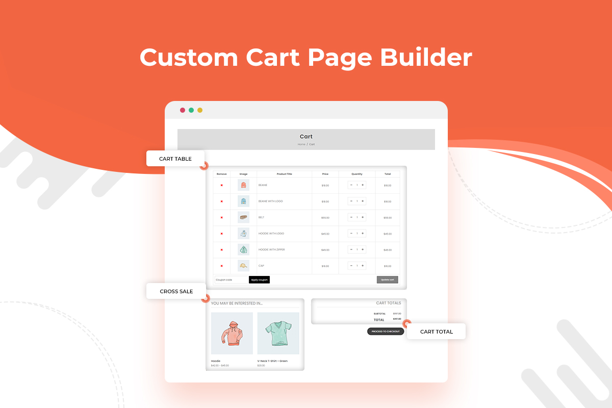 Custom Cart Page Builder